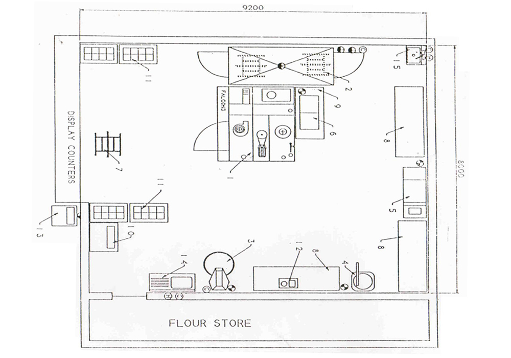 Small Bakery Floor Plan Design House Design Ideas